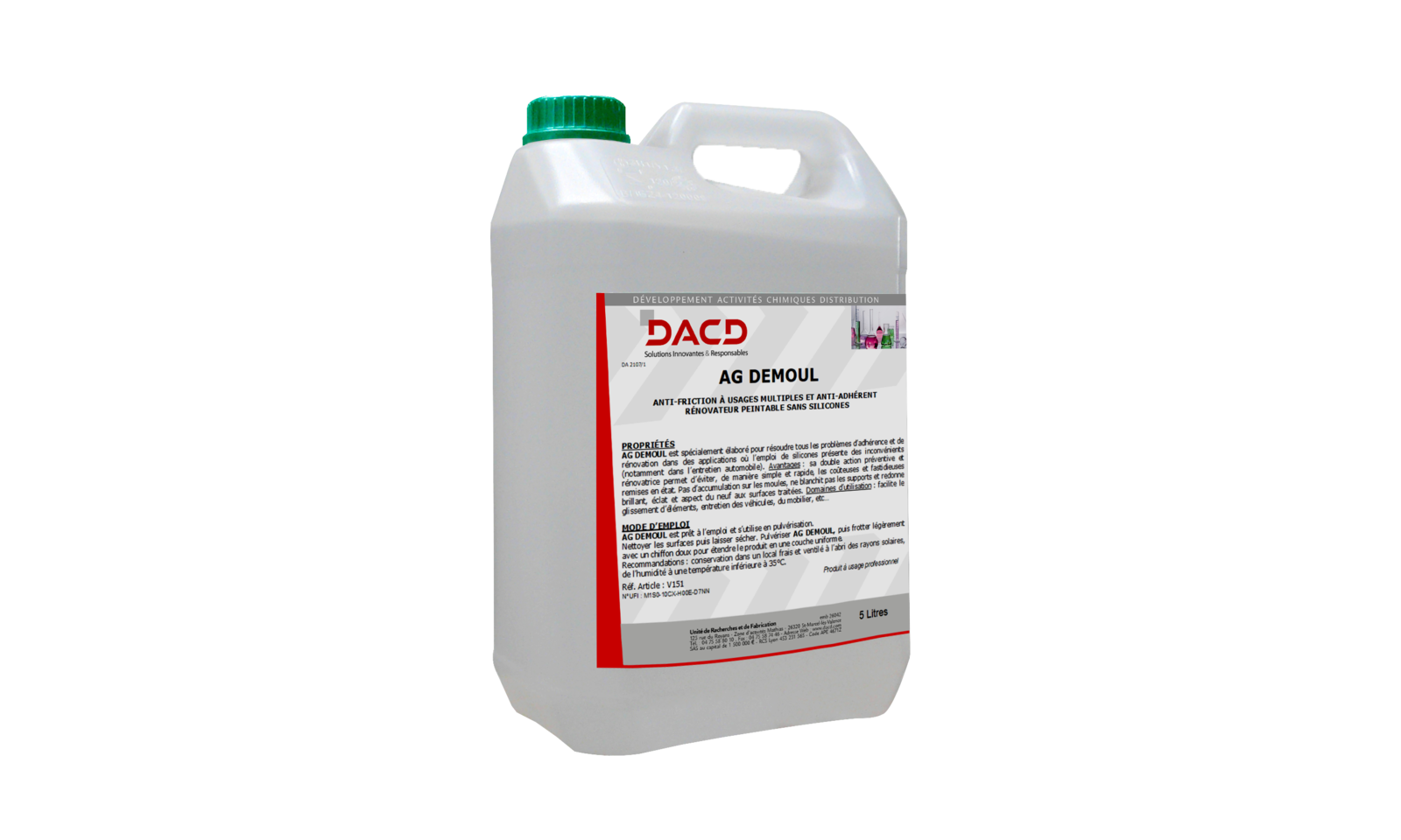 Agent de démoulage sans silicone