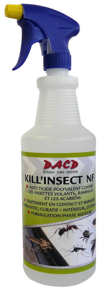 Insecticide de contact - Utilisation en intérieur et extérieur