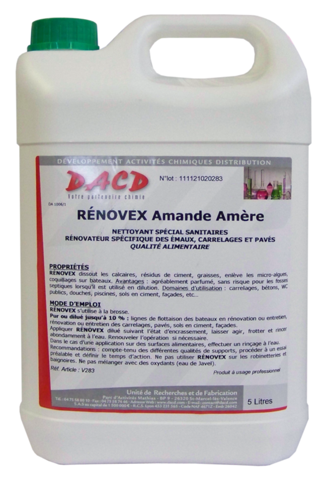 Détartrant -Rénovateur - Qualité alimentaire