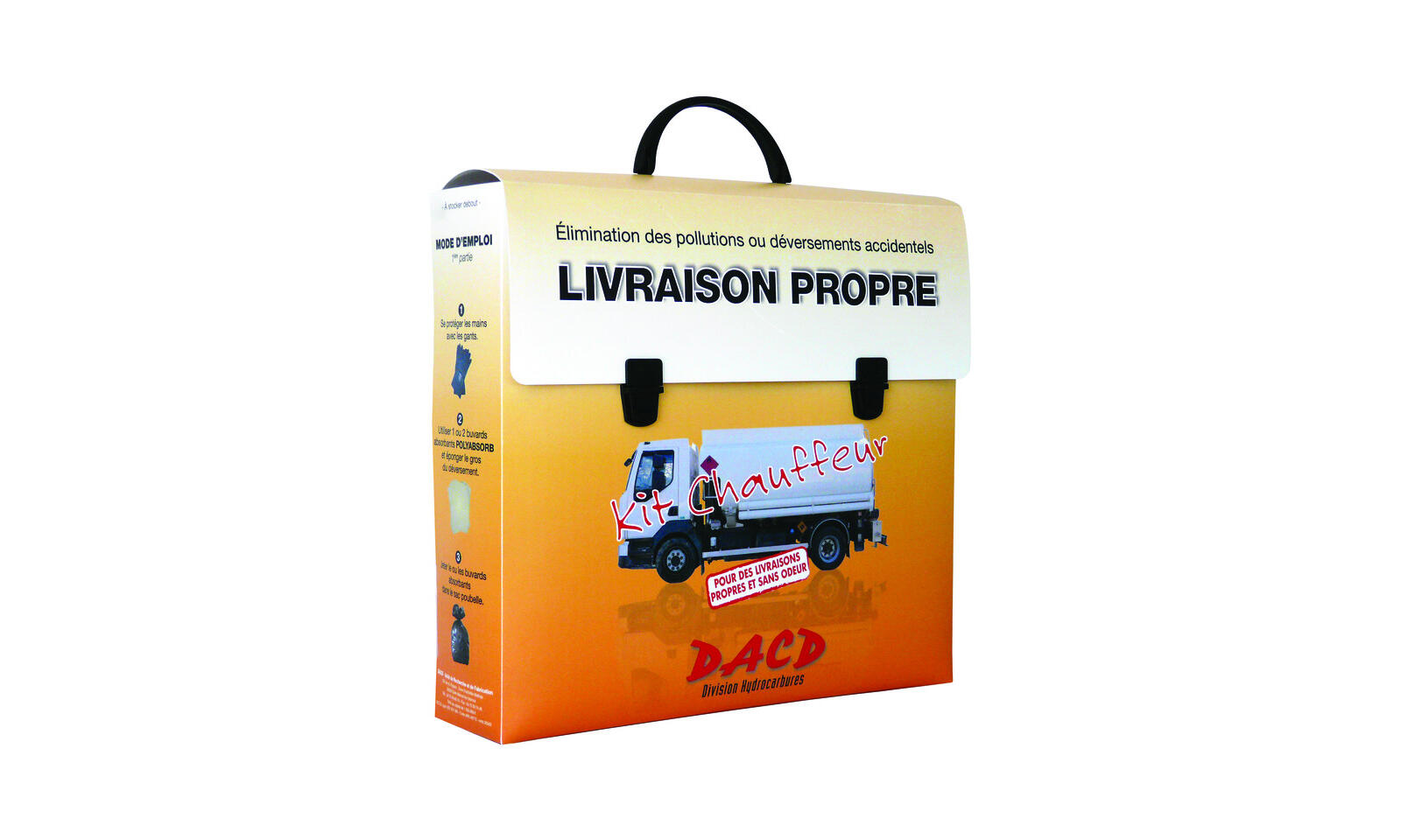Kit pour traitement rapide suite déversements accidentels hydrocarbures