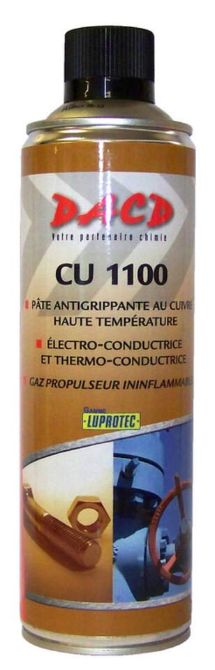 Pâte antigrippante au cuivre haute température en aérosol